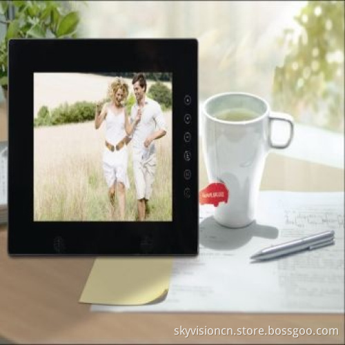 8-inch Digital Photo Frame, SD Card Lock Function with Mirror Cover